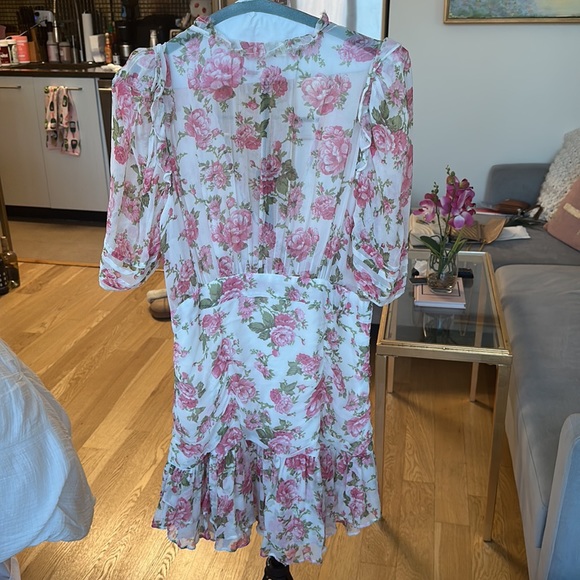 LoveShackFancy Arlo Mini Dress Rose print. Size 8. - Picture 10 of 13